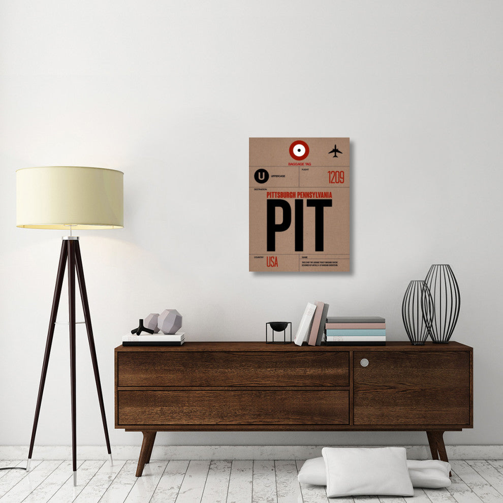 "PIT Pittsburgh Luggage Tag 1" Fine Art Print