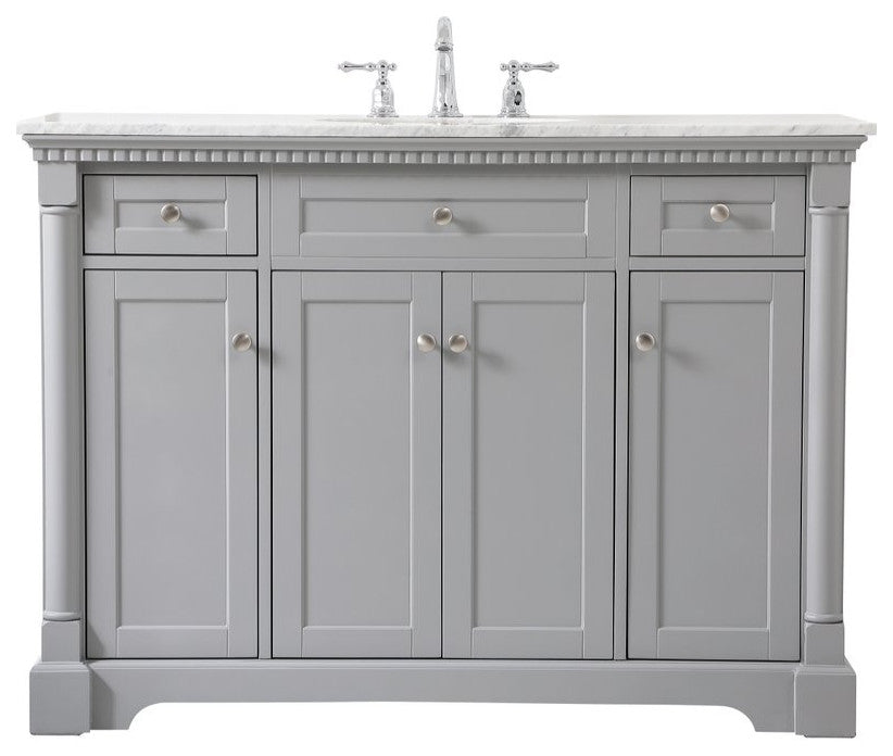 Home Living 48" Single Bathroom Vanity, Gray