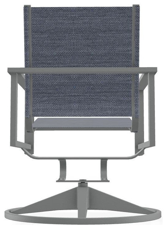 Tribeca Sling Outdoor Swivel Rocker, Augustine Denim/Graphite