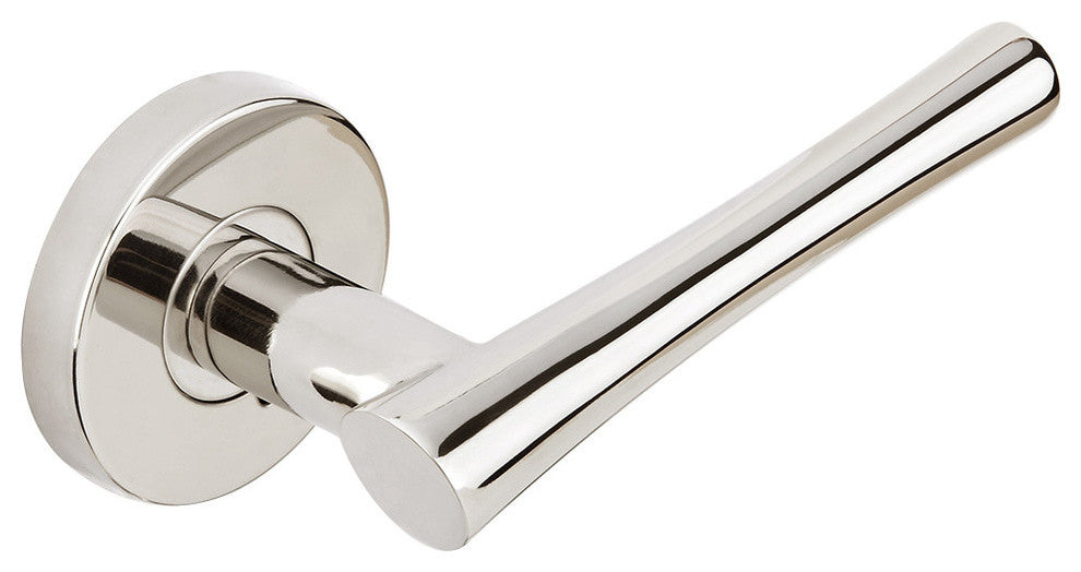 Champagne Lever, Tubular Passage, Polished Stainless Steel, 2-3/8" Backset