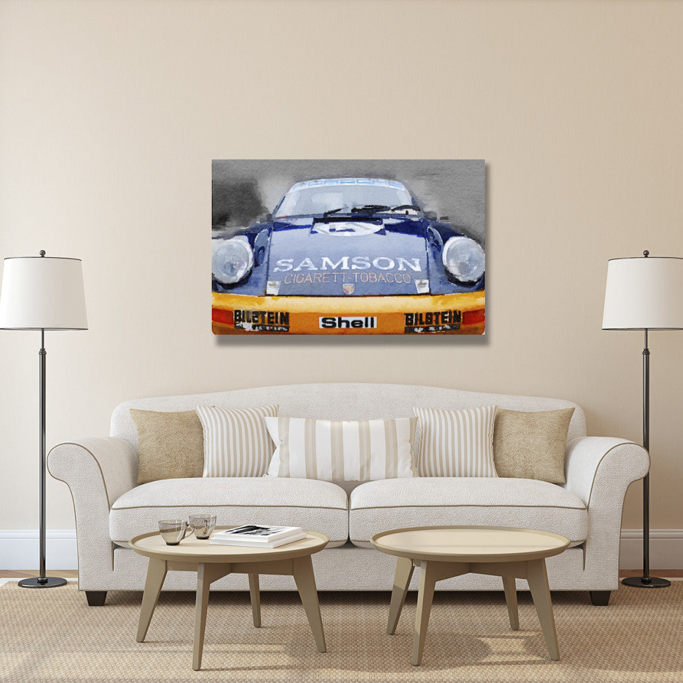 "Porsche 911 Front End Watercolor" Fine Art Print