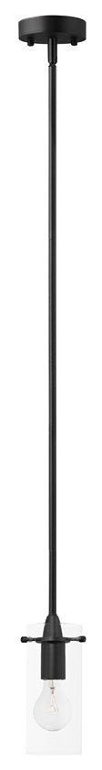 Effimero 1-Light Stem Hung Pendant Lamp, Black