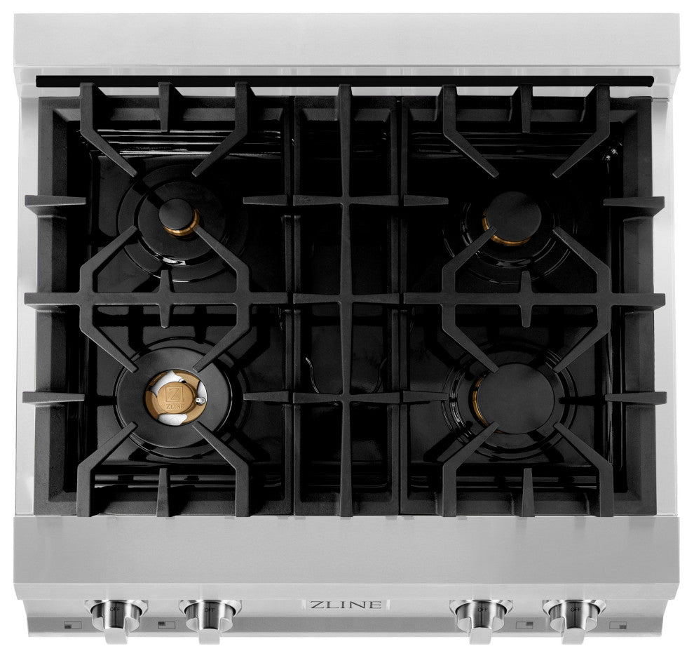 ZLINE 30" Porcelain Gas Stovetop, DuraSnow, RTS-BR-30