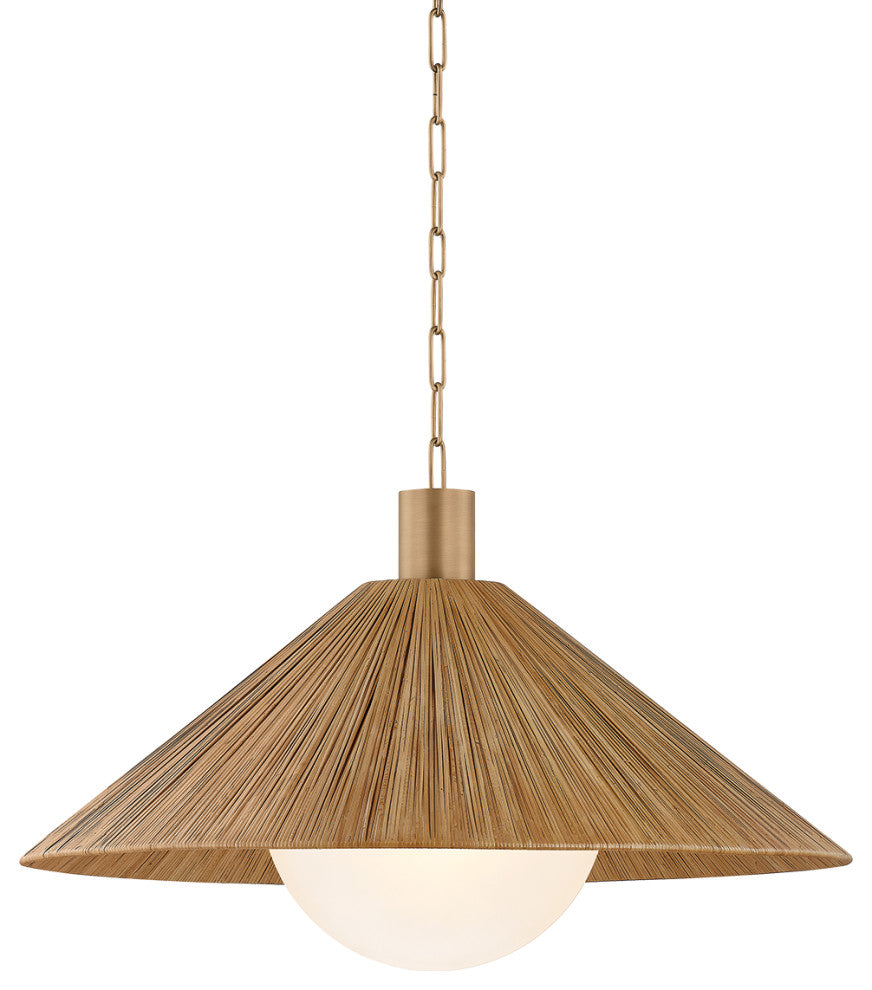 Troy Lighting Woodside Pendant Patina Brass, 32"Lx32"Wx18.5"H
