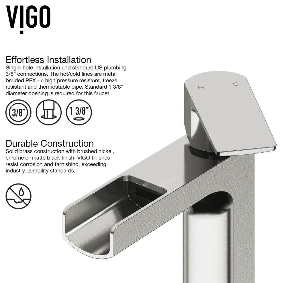 Starr 23"L x 15"W MatteStone Vessel Sink and Amada 10"H Faucet Set