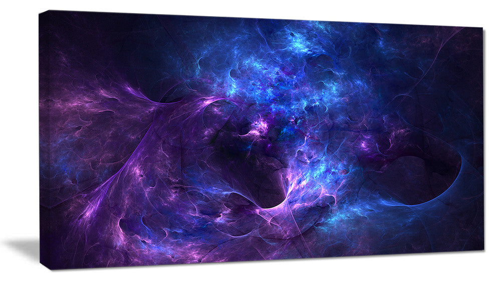 New Galaxy with Nebel, Landscape Canvas Art Print, 32"x16"