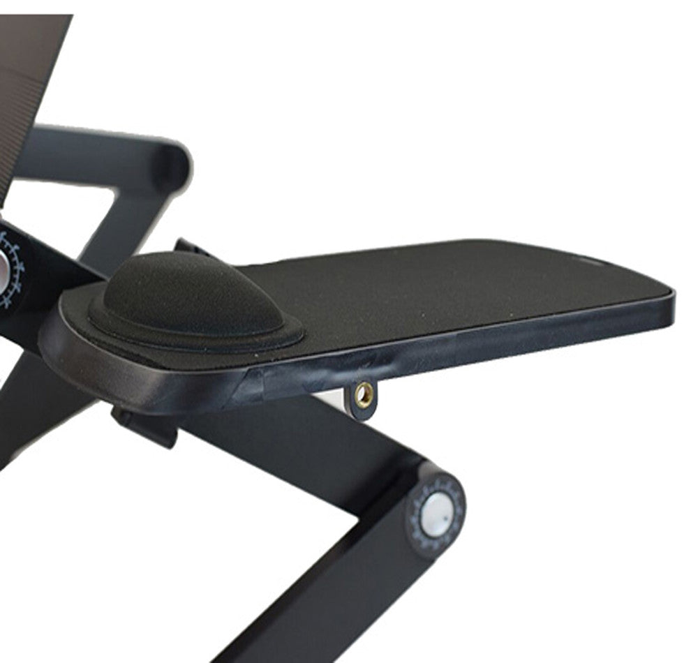 Workez Mouse Pad, Ambidextrous, Tilting, Aluminum Mouse Pad, Black