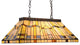 CHLOE Lighting Kinsey Tiffany Blackish Bronze 3-Light Mission Island Fixture