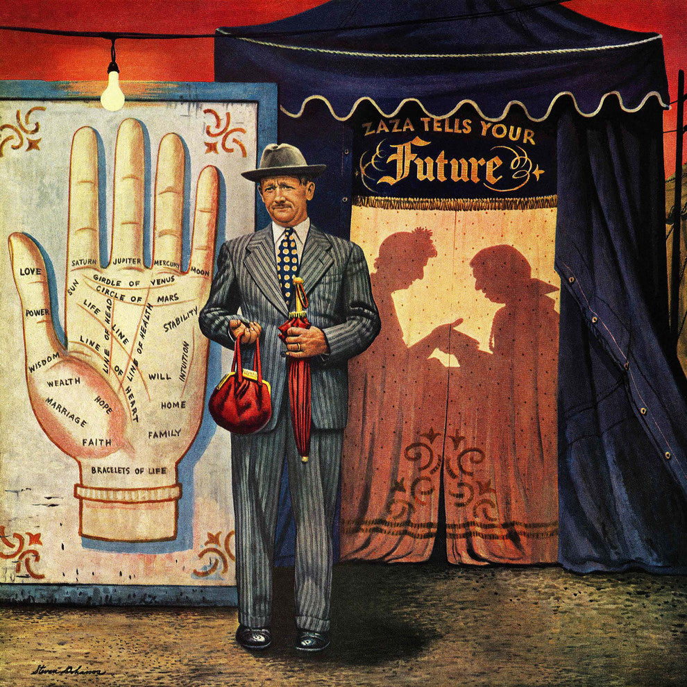 "Palmist" Painting Print on Canvas by Stevan Dohanos