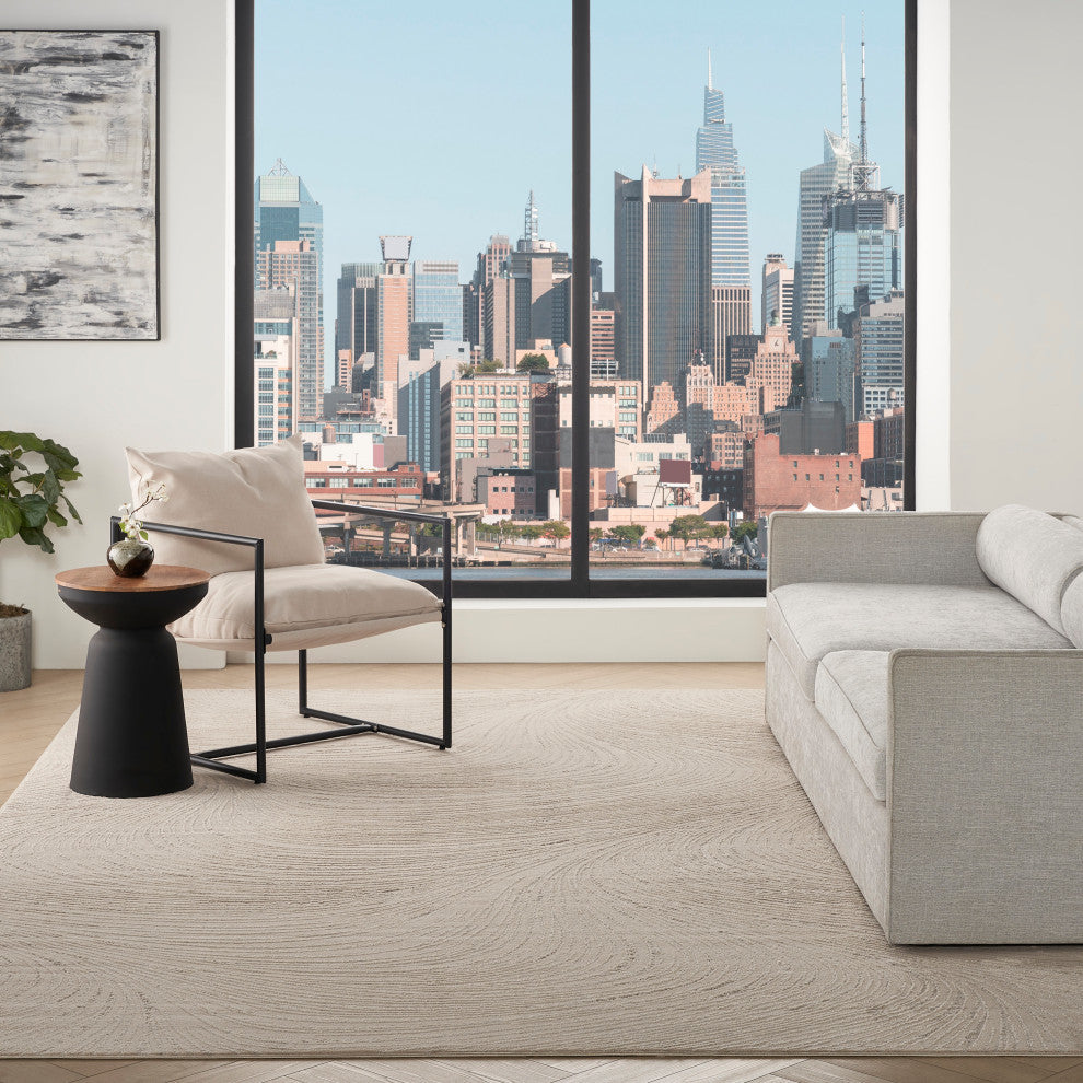 DKNY Central Park West 7'10" x 9'10" Beige Modern Indoor Rug