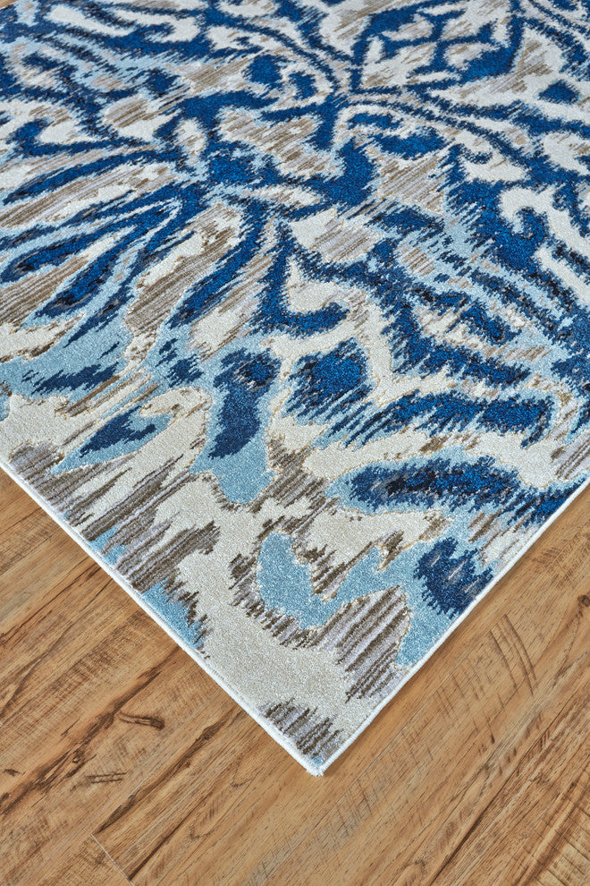 Weave & Wander Carini Rug, Blue Haze, 5'3"x7'6"
