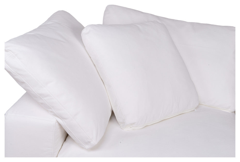 Clay Corner Chair Livesmart Fabric White