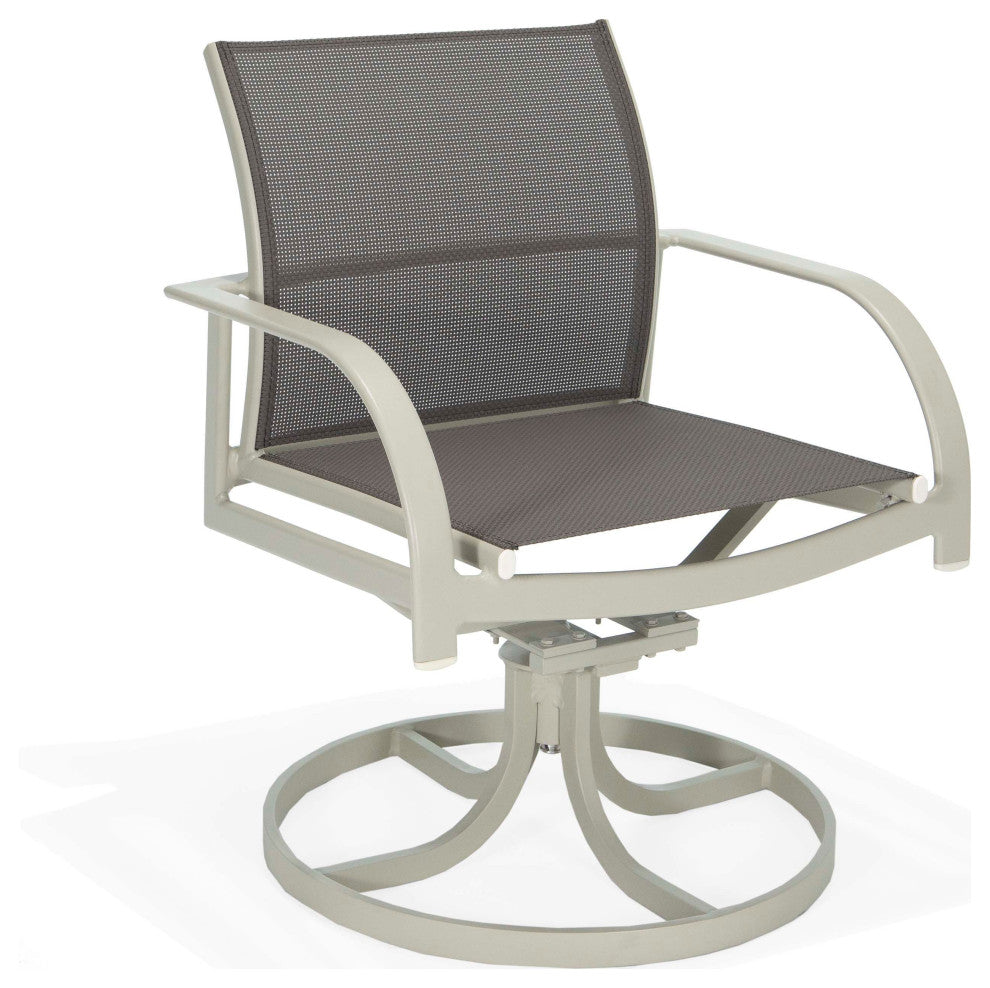 Coral Reef Sling Swivel Rocker Dining Chair