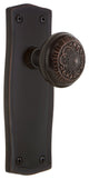 Prairie Plate Passage Egg and Dart Door Knob, Timeless Bronze