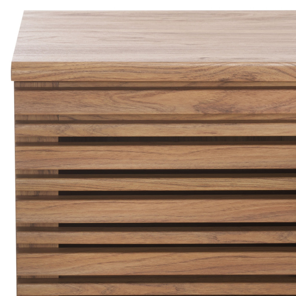 Safavieh Atlantes 4 Door 4 Shelf Media Stand, Oak