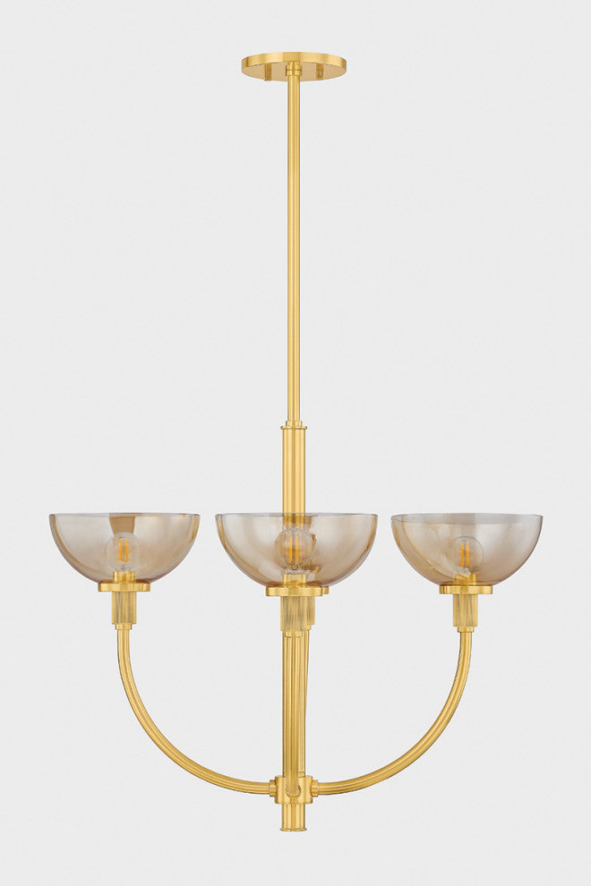 Mitzi Eva Chandelier Aged Brass