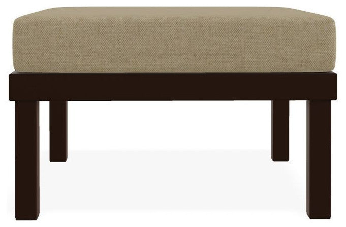 Larssen Cushion Deep Seating Outdoor Ottoman, Blend Sand Pat/Kona