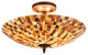 Shelley Mosaic 2-Light Semi-Flush Ceiling Fixture 16"