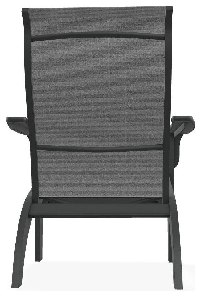 Adirondack Sling Outdoor Adirondack Armchair, Titanium/Graphite