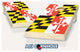 Maryland Flag Cornhole Set
