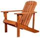 Westport Outdoor Patio Traditional Acacia Wood Adirondack Chair, Light Brown