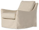 Monette Slipcover Swivel Chair-Natural