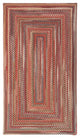 Capel Portland Red 0346_500 Braided Rugs - 9' 2" X 13' 2" Concentric Rectangle
