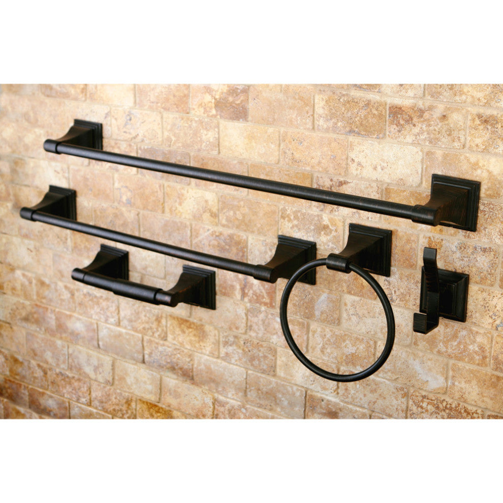 Kingston Brass 5-Piece Bathroom Accessory Set, Oil Rubbed Bronze
