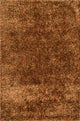 100% Polyester Carrera Shag Area Rug by Loloi, Spice, 18"x18" Sample
