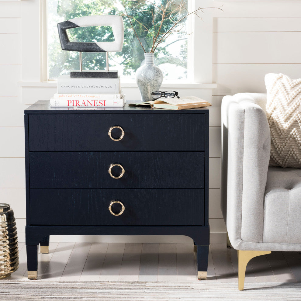 Safavieh Lorna Night Stand, Navy