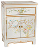 White Lacquer Cabinet Birds and Flowers