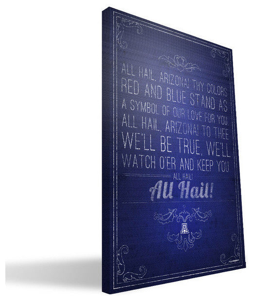 ARZ Wildcats Song Canvas Print, 16"x24"