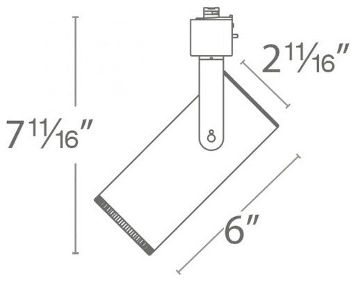 LED2020 Silo X20 Beamshift Track Head 3500K, Brushed Brass for L Track