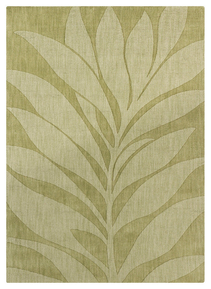 Jaipur Transitional Area Rug, Green, 5'x7'