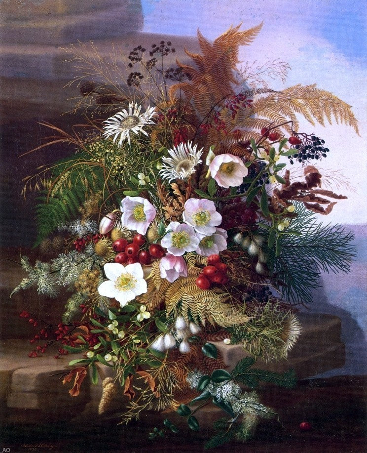Adelheid Dietrich Autumn Still Life Premium Canvas Print