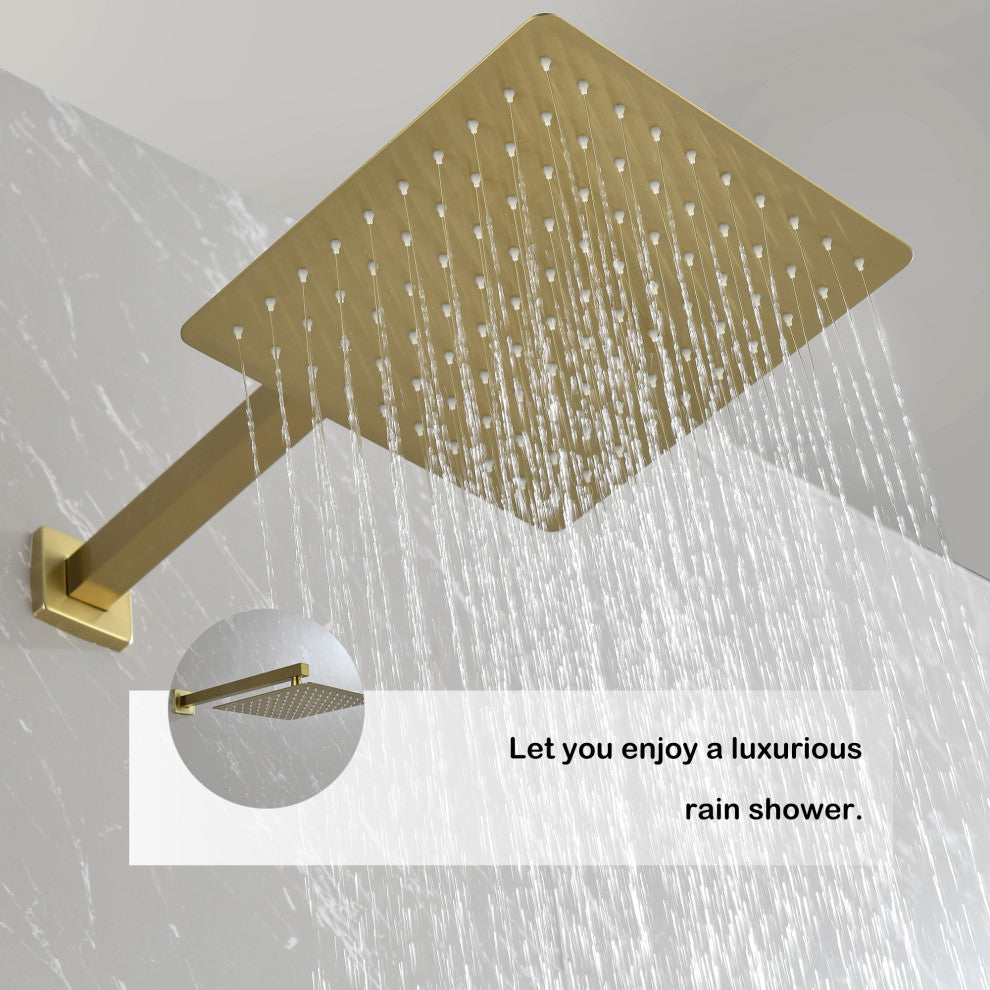 Pressure Balanced Complete Shower System With Rough-In Valve