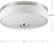 Progress Lighting 1-17W LED 3000K Flush Mount, Brushed Nickel