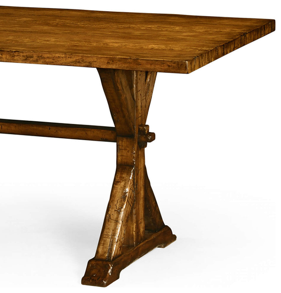 Rustic Country Walnut Refectory Dining Table
