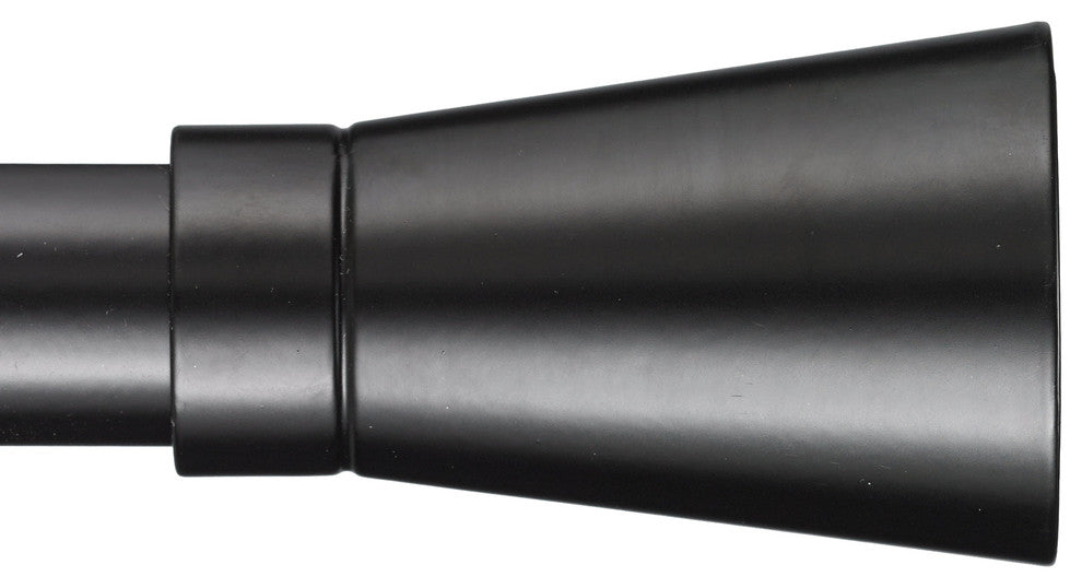 Linea Non-Telescoping Curtain Rod, Distressed Wood, 120''