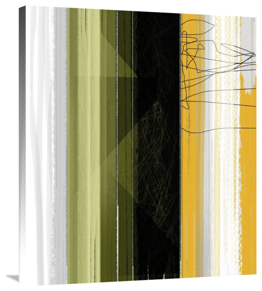 "Abstract Green And Yellow" Fine Art Print