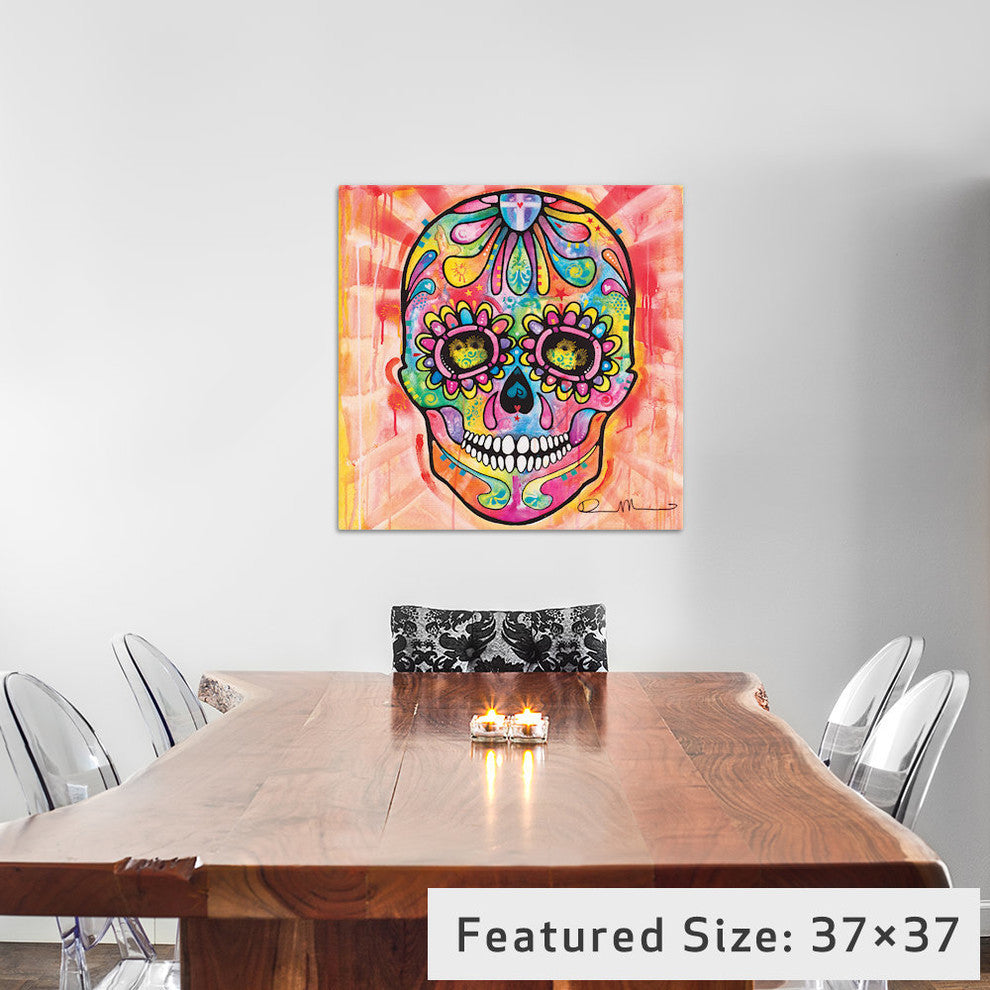 "Sugar Skull Day of the Dead" by Dean Russo, 12x12x1.5