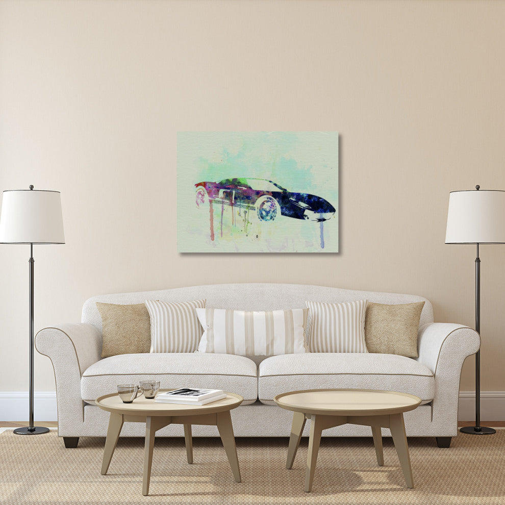 "Ford GT Watercolor 2" Fine Art Print