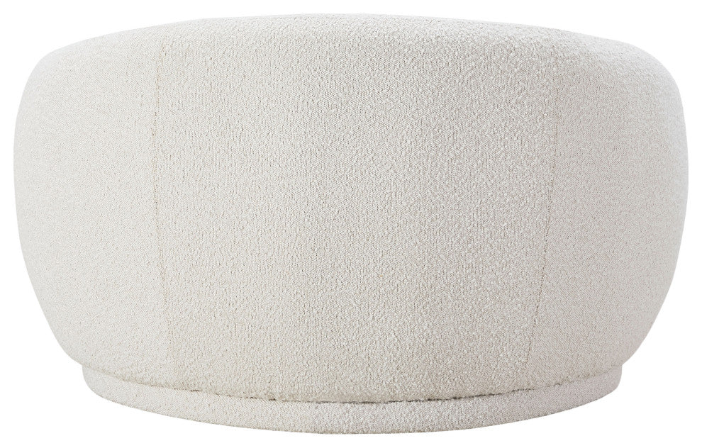 Hyde Boucle Fabric Upholstered, Cream, Chair