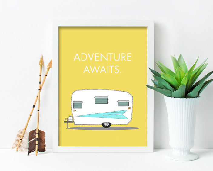 "Adventure Awaits" Fine Art Print by Annie L. Bailey, 12"x16"