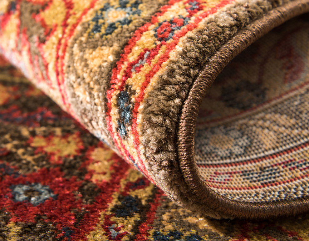 Unique Loom Light Brown Edinburgh Monroe 3' 3 x 5' 3 Area Rug