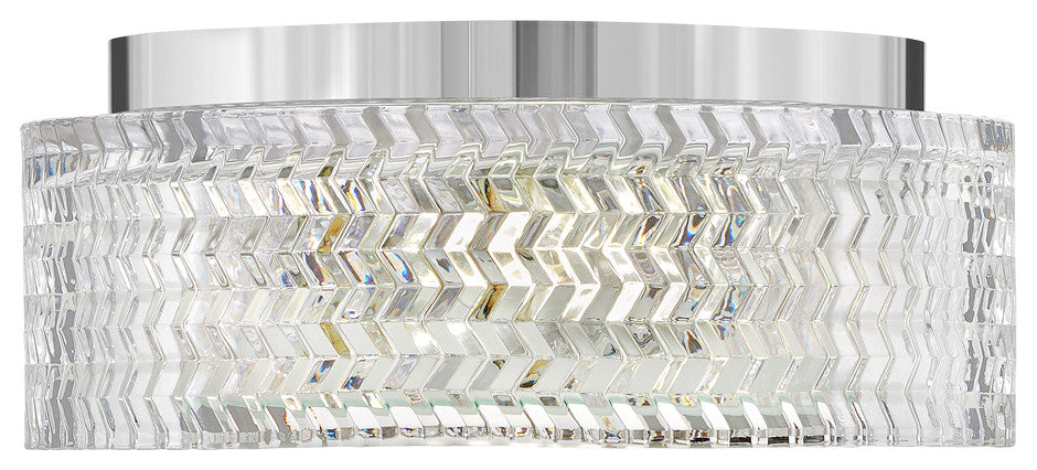 Hinkley Ellie 12" Small Flush Mount Ceiling Light, Chrome