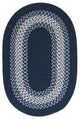 Colonial Mills North Ridge NG59 Navy Traditional Area Rug, Oval 8'x11'