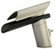 LaToscana Morgana Single Handle Lavatory Faucet With Wenge Spout, Brushed Finish