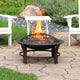 Sunnydaze 29" Elevated Round Fire Pit Bowl With Stand Set