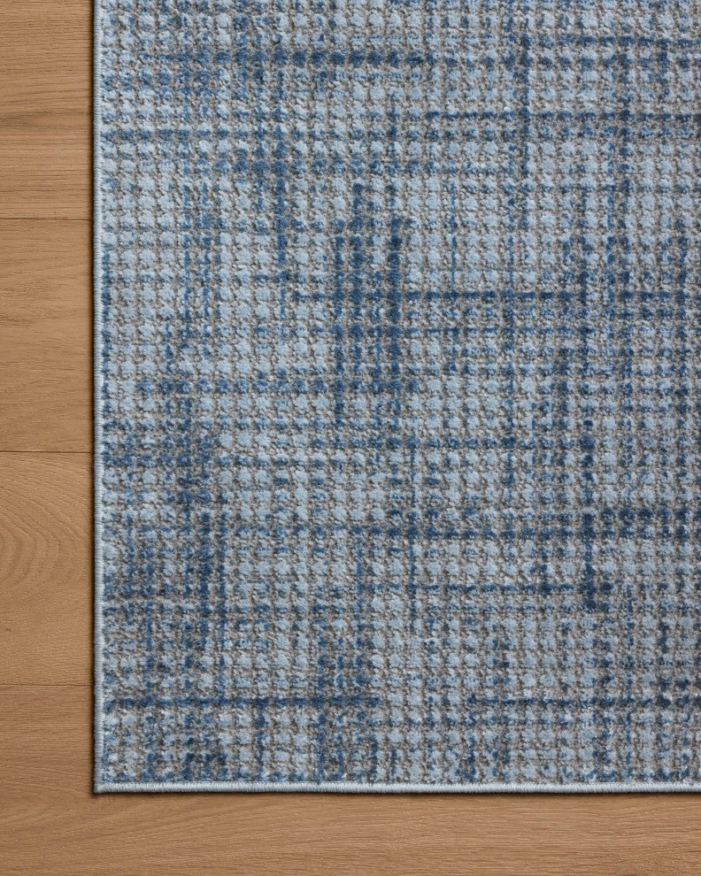 Loloi Townes Grey / Denim 6'-7" x 9'-2" Area Rug